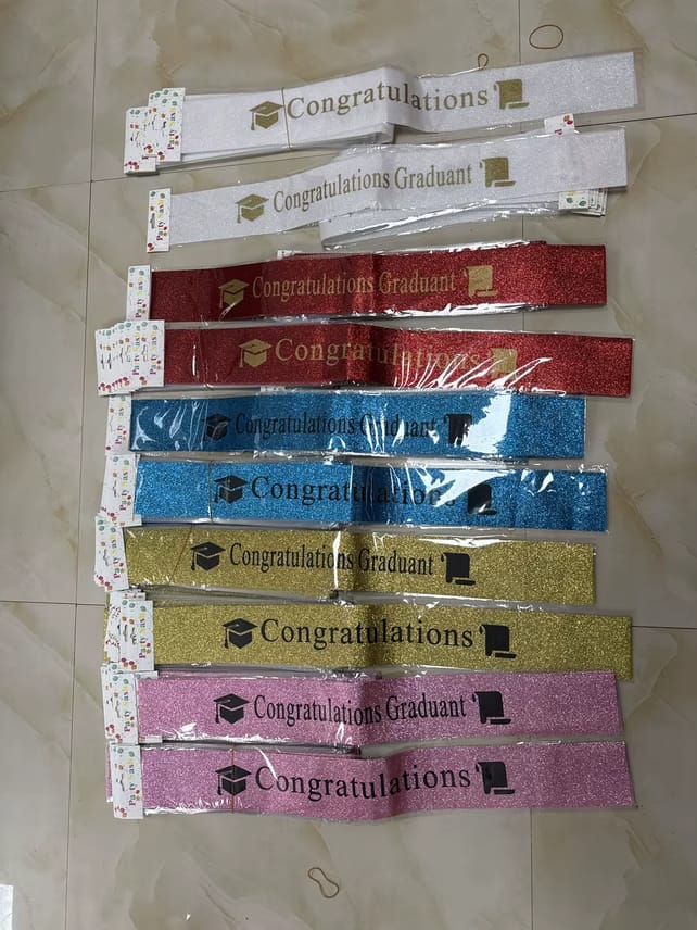 Graduation sash
